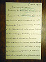 Lettre au maire de Dijon, 7 mars 1900