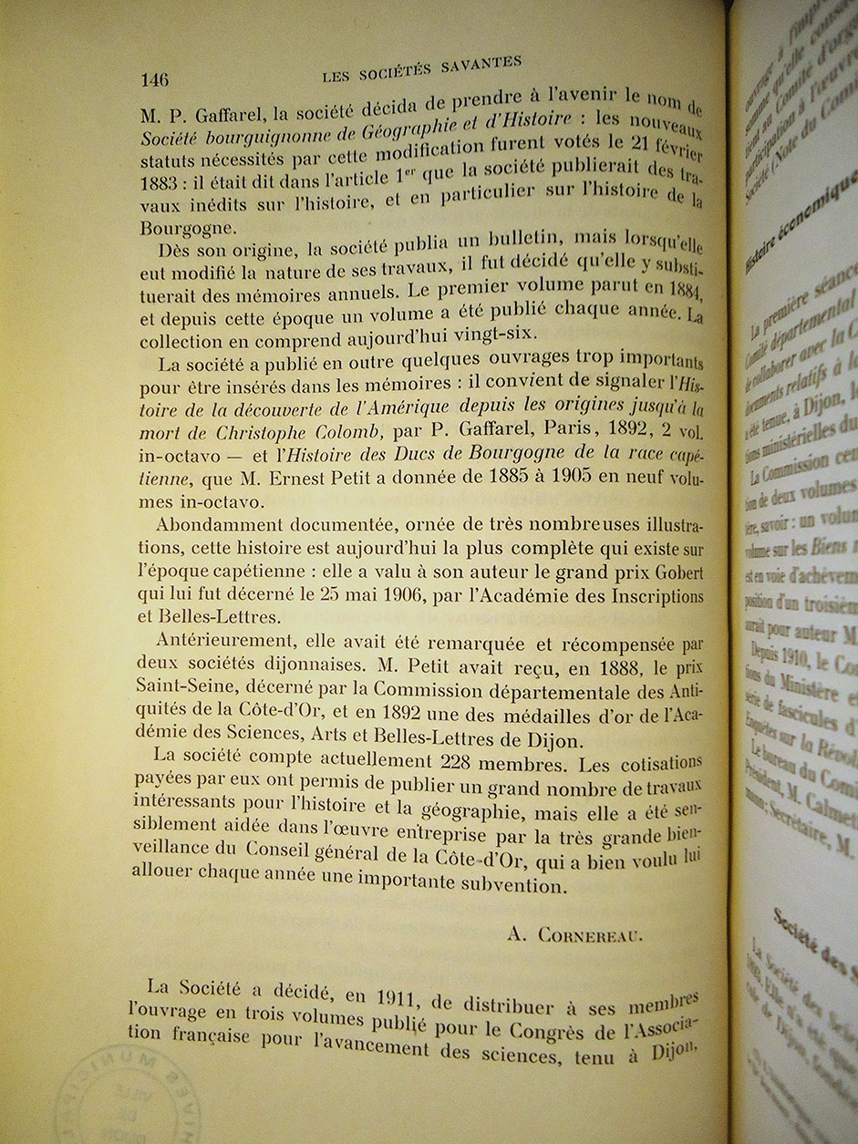 Société Bourguignonne de Géographie et d'Histoire, p. 146
