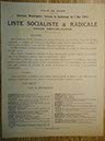 Liste socialiste et radicale. Scrutin de ballottage du 8 mai 1904